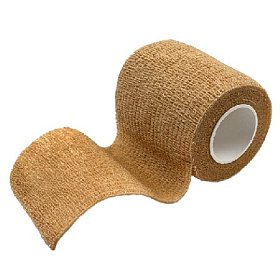 купить Лента когезивная эластичная (бандаж) нестерильная 4,5 м x 6 см бежевый 12 шт