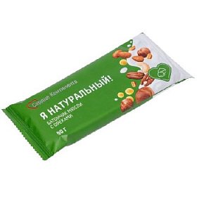 купить Батончик Мюсли Сердце Континента Я натуральный! Ореховый микс 50г