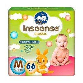 купить Подгузники M (6-11 кг) Inseense Classic Plus 66 шт