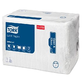 купить Салфетки однослойные Tork 509300 33х33 см белые 500 шт
