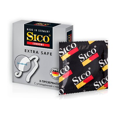 купить Презервативы Sico Extra safe С утолщенной стенкой 3 шт