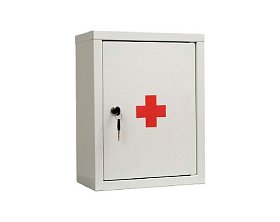 купить Аптечка металлическая ПРАКТИК AMD-39 белая 300х160х390 мм