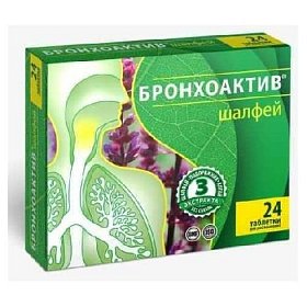 купить Шалфей Бронхоактив таб. д/расс. №24