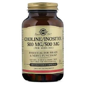 купить Солгар Холин / Инозитол 500мг/500мг капс №100