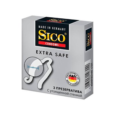 купить Презервативы Sico Extra safe С утолщенной стенкой 3 шт