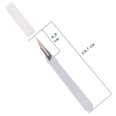 купить Скальпель хирургический ENSENT №11 стерильный из углеродистой стали 10 шт