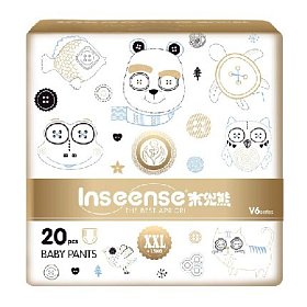 купить Трусики-подгузники супертонкие XXL (15+кг) Inseense V6 20 шт
