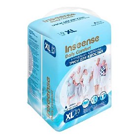 купить Подгузники-трусики для взрослых Inseense XL 10 шт