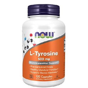 купить NOW L-Тирозин 500мг капс. №120