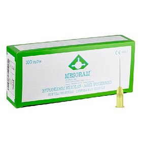 купить Иглы для мезотерапии Mesoram 30G (0,30х25 мм) 100 шт
