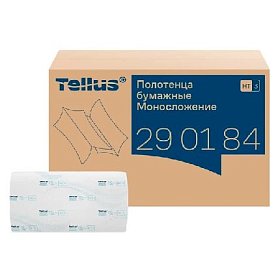 купить Полотенца бумажные листовые Tellus Advanced 290184 Singlefold ZZ 20 пачек