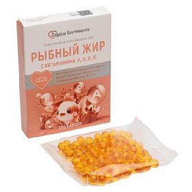 купить Рыбный жир Сердце Континента с витаминами А,D,Е,К капс. 330мг №100