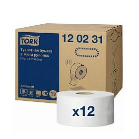 купить Туалетная бумага Tork Advanced T2 в мини-рулонах 12 шт