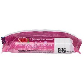 купить Аскорбиновая кислота с сахаром ЭКО Сердце Континента 2,9г таб №10 малина