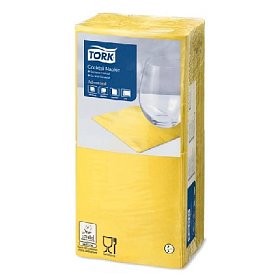 купить Салфетки двухслойные Tork 477823 24х24 см желтые 200 листов