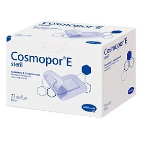купить Самоклеящиеся послеоперационные повязки COSMOPOR E steril 7,2х5 см 50 шт