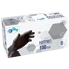 купить Перчатки нитриловые IMS смотровые нестерильные неопудренные черные S 100 пар