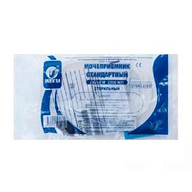 купить Мочеприемник прикроватный INEKTA одноразовый стерильный с Т-образным краном 2000 мл