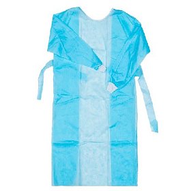 купить Халат одноразовый медицинский Лайт тип-2 р.52-54 пл.42 г/м2 10 шт