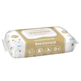 купить Салфетки влажные для детей Inseense c экстрактом ромашки и витамином Е 80 шт
