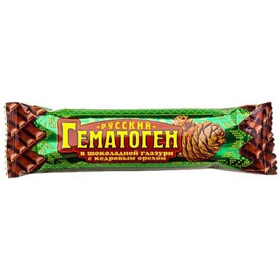 купить Гематоген Русский с кедровым орехом в глазури 40г