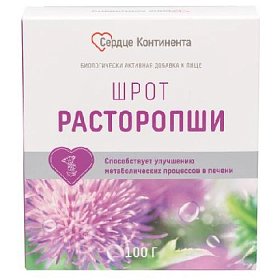 купить Расторопши шрот Сердце Континента пор. 100г