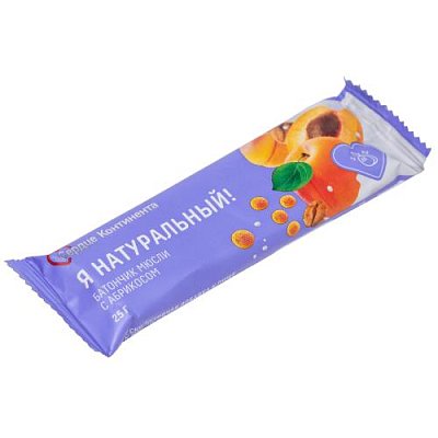 купить Батончик Мюсли Сердце Континента Я натуральный! Абрикос 25г