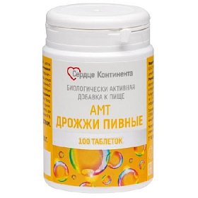 купить Дрожжи пивные Сердце Континента таб. 500мг №100