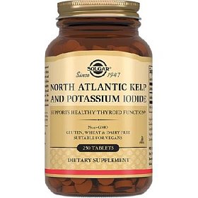 купить Солгар Йод из бурых водорослей и йодида калия таб. №250