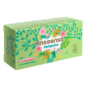 купить Тампоны с аппликатором Super Inseense 3 капли 8 шт