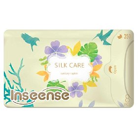 купить Прокладки гигиенические ночные плюс Inseense Silk Care 7 капель 350 мм 8 шт